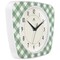 Infinity Instruments Plaid Trapezium Wall Clock, Green, 9.25 in. x 10.875 in. 20352GR-4579 - alternate 5